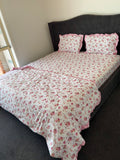 4 PCS king Comforter Set with Fitted bedsheet