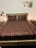 Cotton FLAT 1 Super KING Bedsheet + 2 Pillow Covers