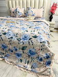 6 PCS Super king Comforter set with FITTED bedsheet