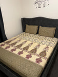 Fitted King size Pure cotton 3PCS