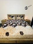 Warm large Queen size 1 Bedsheet + 2 Pillow Covers