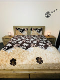 Warm large Queen size 1 Bedsheet + 2 Pillow Covers