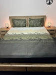 Cotton FLAT 1 Super KING Bedsheet + 2 Pillow Covers