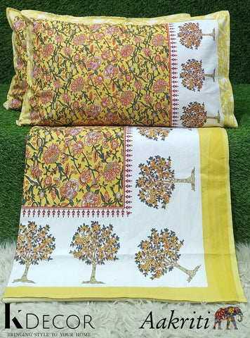 Pure Cotton FLAT Queen size 3PCS